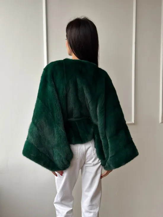 Полушубок из меха североамериканской норки - фасон 