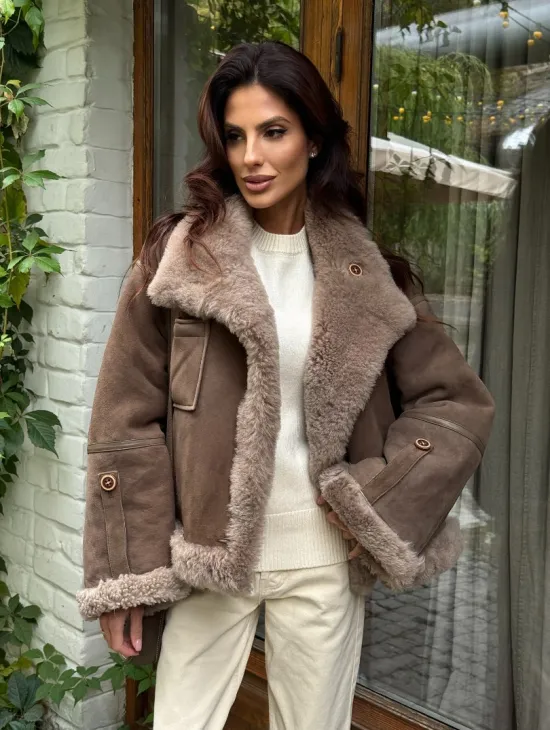 Куртка - дублёнка двухсторонняя - фото 0